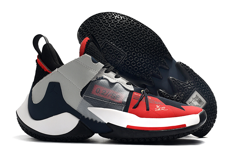 Jordan Why Not Zer0.2 SE Black Grey Red White Shoes